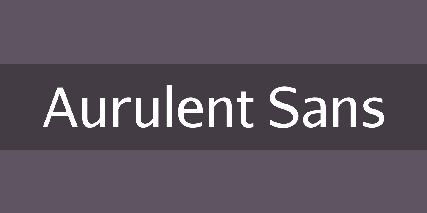 Przykład czcionki Aurulent Sans Regular